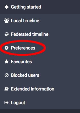 Preferences